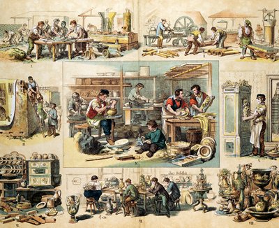 Keramisk industri, c1870 af Unbekannt