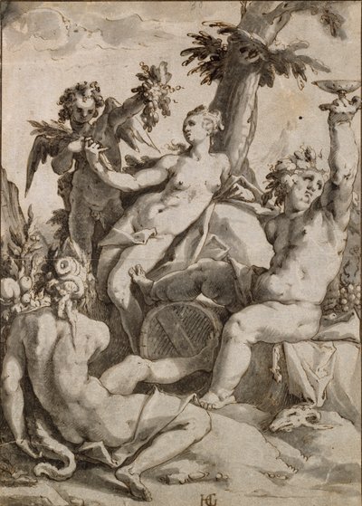 Ceres, Venus og Bacchus, 16.-17. århundrede af Unbekannt