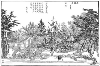 Cha-na-yu, Have i Kyoto, 1886 af Unbekannt