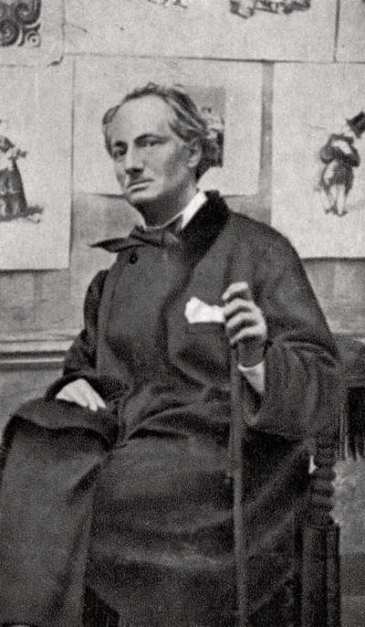 Charles Baudelaire, fransk digter og kunstkritiker, 1857 af Unbekannt
