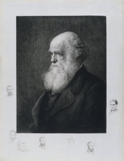 Charles Darwin, engelsk naturforsker, ca. 1860