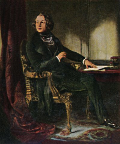 Charles Dickens 1812-1870. - Maleri af Maclise, 1934. af Unbekannt