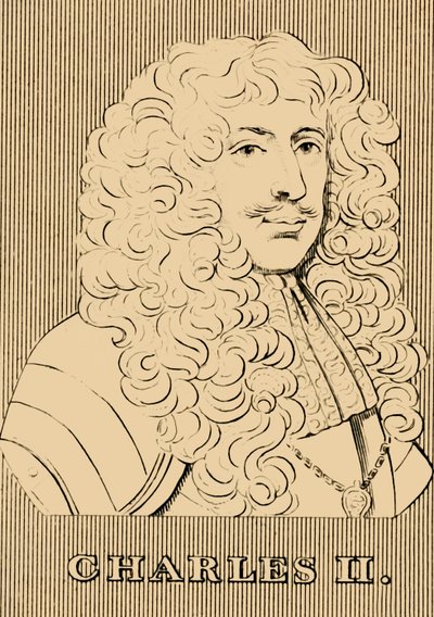 Charles II, 1630-1685, 1830. af Unbekannt