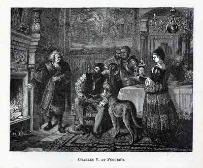 Charles V i Fuggers, 1882 af Unbekannt