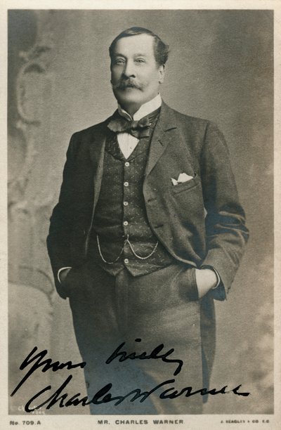 Charles Warner, engelsk skuespiller, c1890-c1909 af Unbekannt