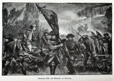Karl XII af Sverige i kamp, 1882 af Unbekannt