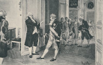 Charles og Ferdinand i Bayonne, 1808, 1896 af Unbekannt
