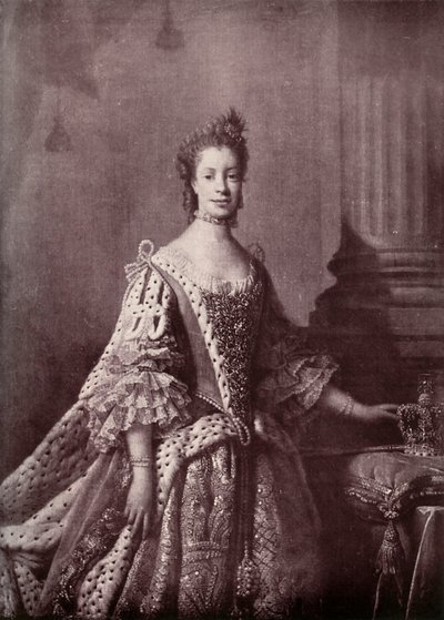 Charlotte Sophia af Mecklenburg-Strelitz, Dronningkonsort af George III, 1761-1762, 1919 af Unbekannt