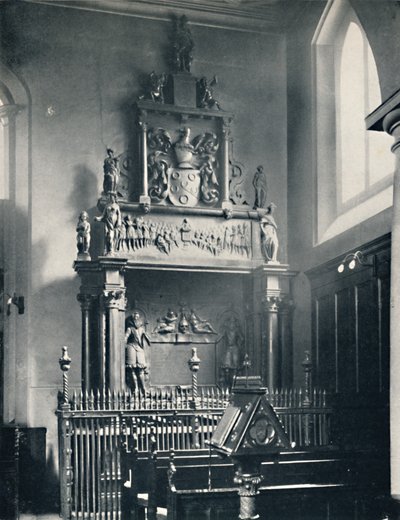 Charterhus. Thomas Suttons-monumentet i kapellet, 1925 af Unbekannt