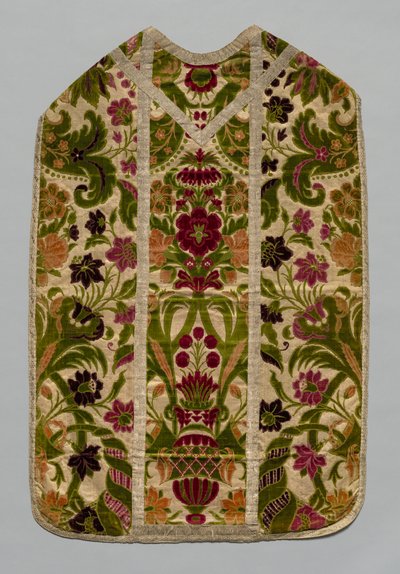 Chasuble, Stole, BurseCorporal Case, and Maniple, c 1600-1700. af Unbekannt