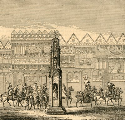Cheapside Cross, som det så ud i 1547, 1897. af Unbekannt