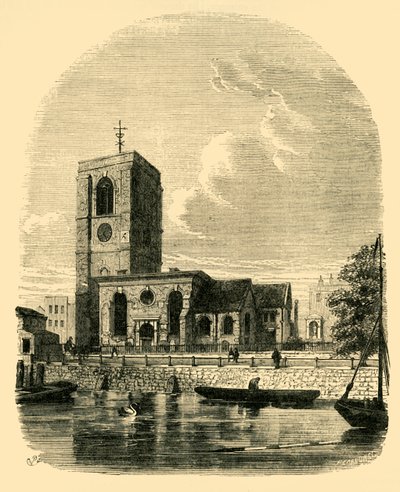 Chelsea Church, 1860, c1876. af Unbekannt