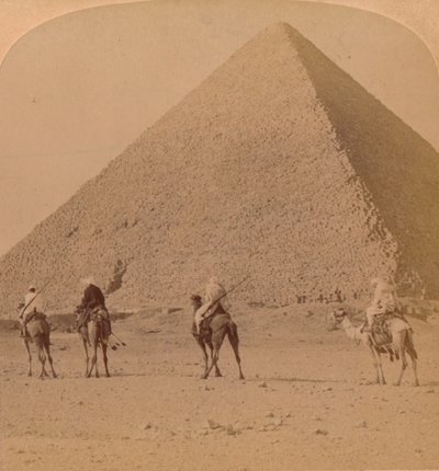 Cheops, den største af pyramiderne, Egypten, 1896 af Unbekannt