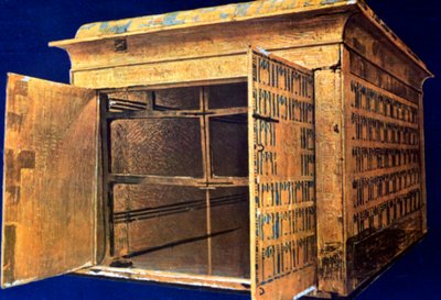 Kiste fra Tutankhamons grav, 1300-tallet f.Kr af Unbekannt