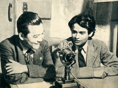 Kina møder Ceylon i London - Hsiao Chien og J. M. Tambimuttu, 1942 af Unbekannt