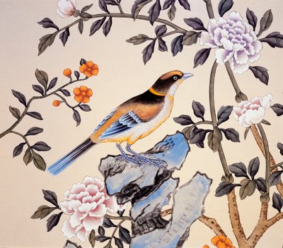 Chinoiserie tapet, Marble Hill House, Twickenham, Richmond-upon-Thames, London, c2007 af Unbekannt