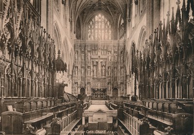 Choir of Winchester Cathedral, Hampshire, begyndelsen af det 20. århundrede af Unbekannt