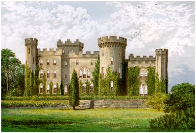 Cholmondeley Castle, Cheshire, hjemsted for Marquis of Cholmondeley, c1880 af Unbekannt