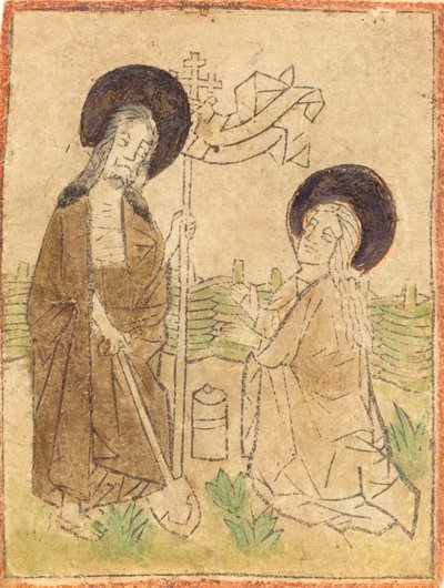 Kristus viser sig for Maria Magdalena, 14601470. af Unbekannt