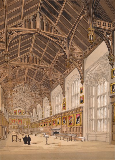 Christ Church Hall Oxford, 1845 af Unbekannt