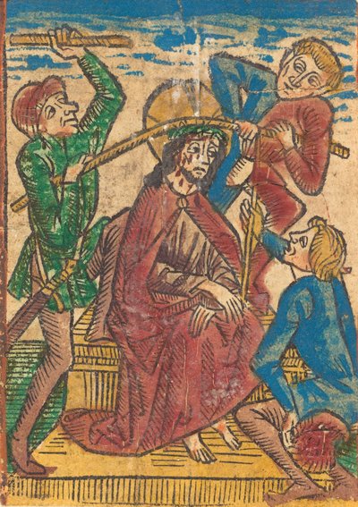 Kristus kronet med torne, ca. 1490. af Unbekannt