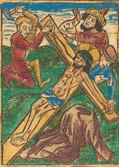 Kristus naglet til korset, ca. 1490. af Unbekannt