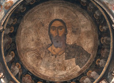 Christ Pantocrator, ca 1350 af Unbekannt
