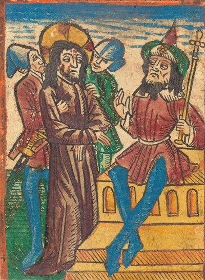 Kristus før Pilatus, ca. 1490. af Unbekannt
