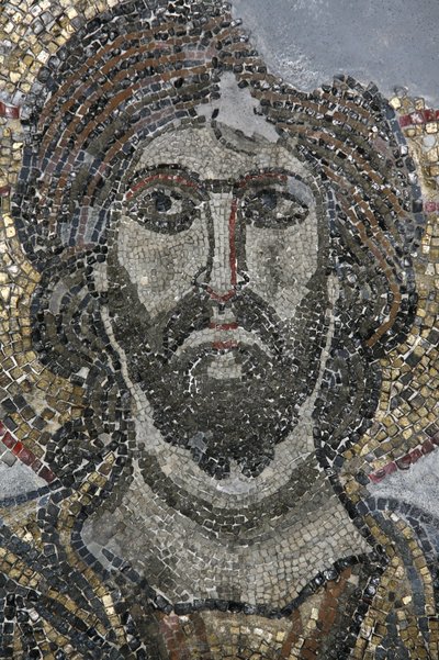 Kristusmosaik i Golgata-kapellet ved Den Hellige Gravs Kirke, Jerusalem, Israel af Unbekannt
