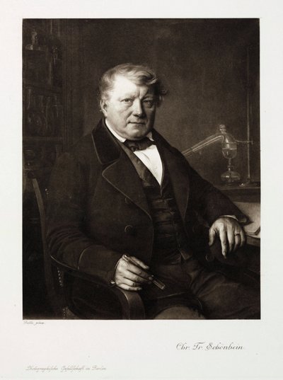 Christian Friedrich Schonbein, tysk kemiker, ca. 1860 af Unbekannt
