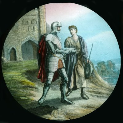 Christian and Hopeful forlader Vanity Fair, c1910. af Unbekannt