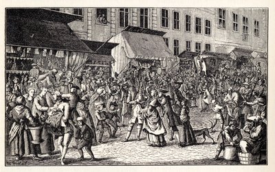 Julemarked i Berlin, 1776. af Unbekannt
