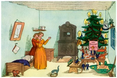 Julescene fra Kong Nøddeknækkeren af Heinrich Hoffmann, 1853 1956 af Unbekannt