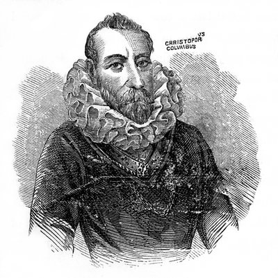 Christopher Columbus, italiensk opdagelsesrejsende og handelsmand, c1872 af Unbekannt