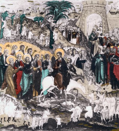 Kristi indtog i Jerusalem, 1500-tallet af Unbekannt