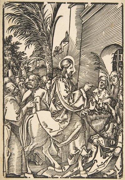 Christs Entry into Jerusalem, fra The Small Passion kopi.n.d. af Unbekannt