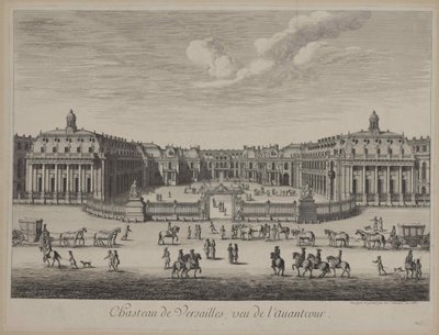 Slottet i Versailles i 1682, 1682. af Unbekannt