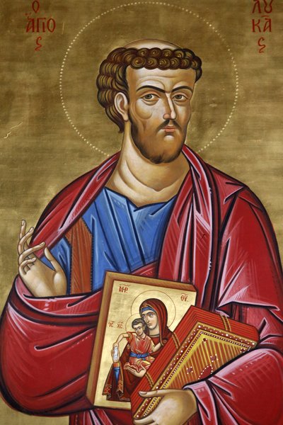 Ærkeenglen St Michael Trypiotis kirke. St Luke-ikonet, 20150507, Nicosia, Cypern af Unbekannt