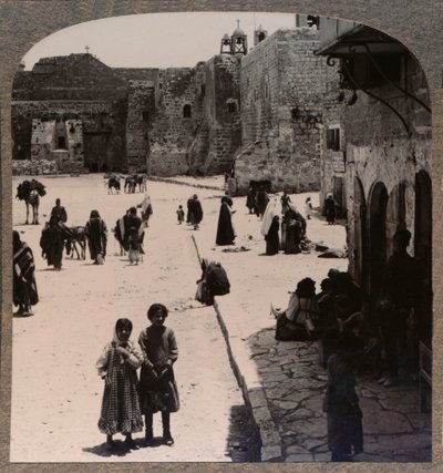 Fødselskirken, Betlehem, ca. 1900 af Unbekannt