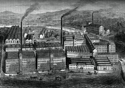 Clarks Anchor Thread Works, Paisley, Skotland, c1880 af Unbekannt