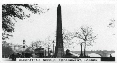 Cleopatras Needle, Embankment, London, c1920