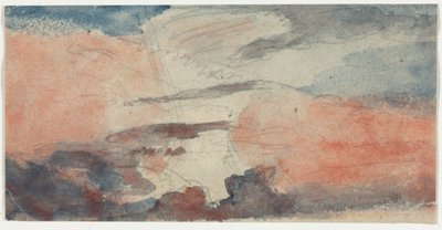 Cloud Study, 1800-tallet. af Unbekannt