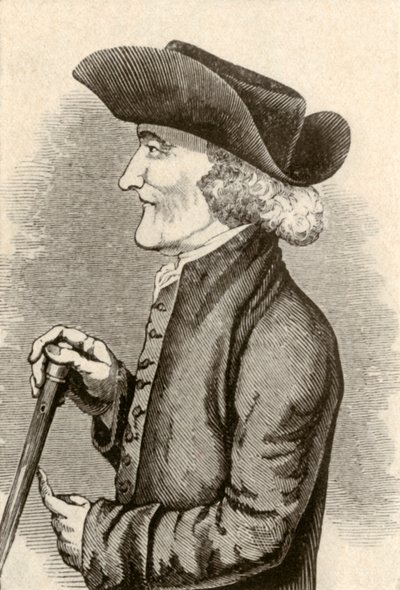 Hanehat båret af en Quaker-herre fra Pennsylvania, 1774, 1937. af Unbekannt