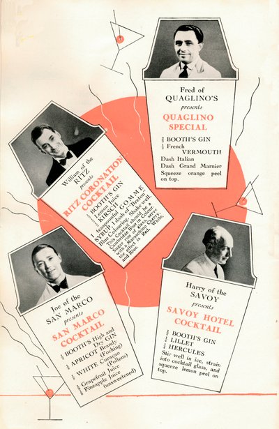 Cocktailopskrifter, c1935 1935. af Unbekannt