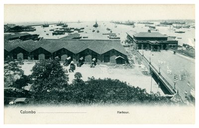 Colombo havn, Ceylon, begyndelsen af det 20. århundrede af Unbekannt