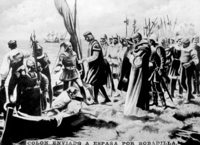 Columbus sendt til Spanien, 1500-tallet, 1920