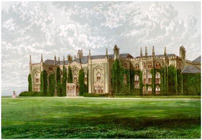 Combermere Abbey, Shropshire, hjemsted for Viscount Combermere, c1880 af Unbekannt