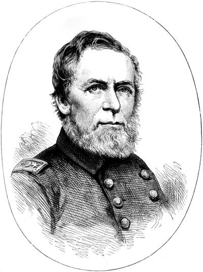 Commodore AH Foote, unionsflådeofficer i den amerikanske borgerkrig, c1880 af Unbekannt