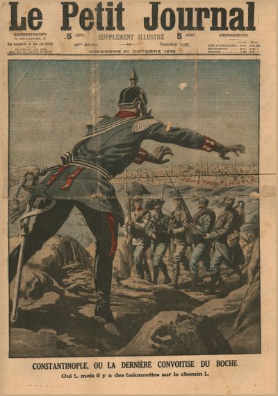 Konstantinopel, eller Hunnernes endelige grådighed, 1915. af Unbekannt