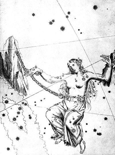 Stjernebilledet Andromeda, 1723 af Unbekannt